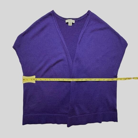 Coldwater Creek Women's Purple Open Front Cardigan Vest Topper Size Large - Picture 5 of 8